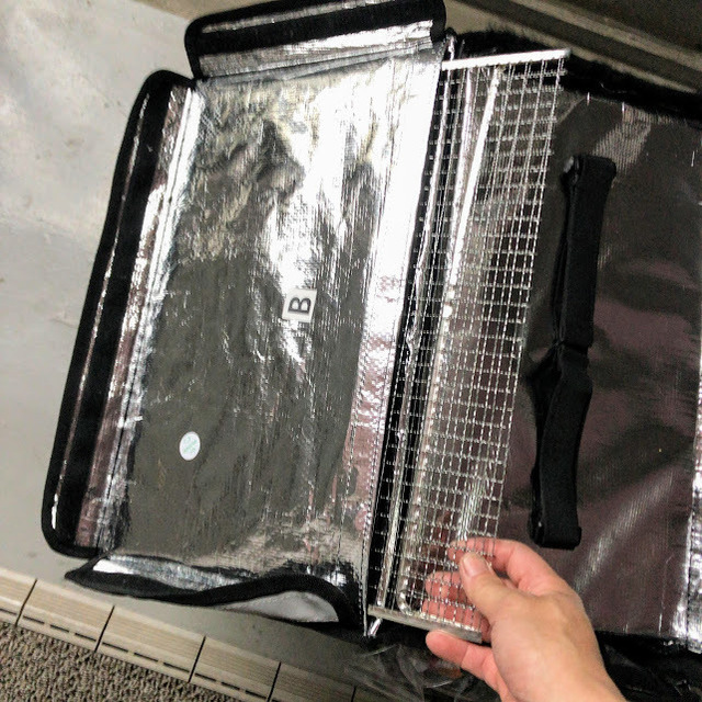 ウーバーイーツ　バッグ　改造　宙吊り仕様へUberEatsBag_kaizou04.JPG